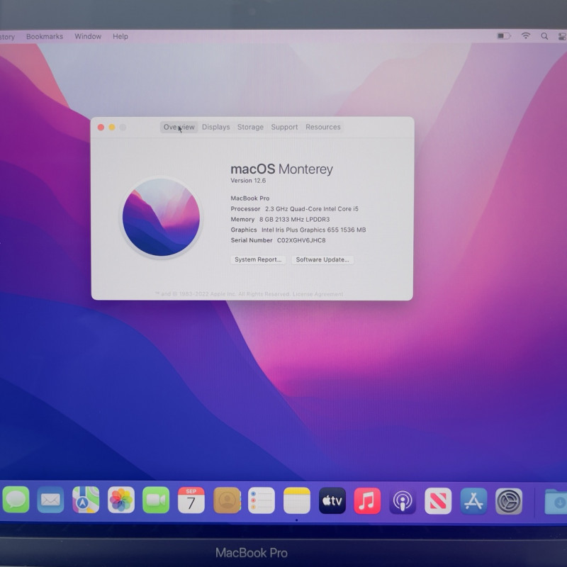 MacBook Pro 13 2018 Space  i5 2.3ghz 8/256